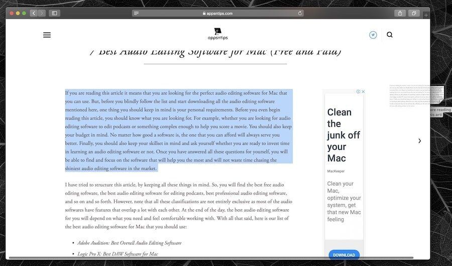 16. Create Text Clipping - MacBook Pro Tips and Tricks