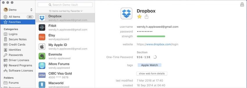 1. Best Password Manager App for Mac: 1Password