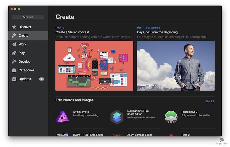 3. Redesigned Mac App Store 2