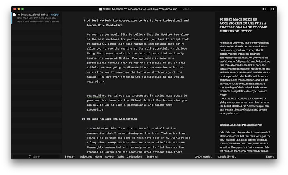3. iA Writer - Best Clean Markdown Writing App for Mac 1