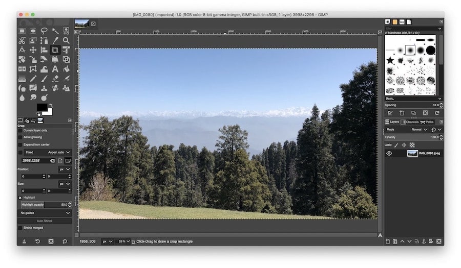 5. GIMP - Open Source Photo Editing App for Mac