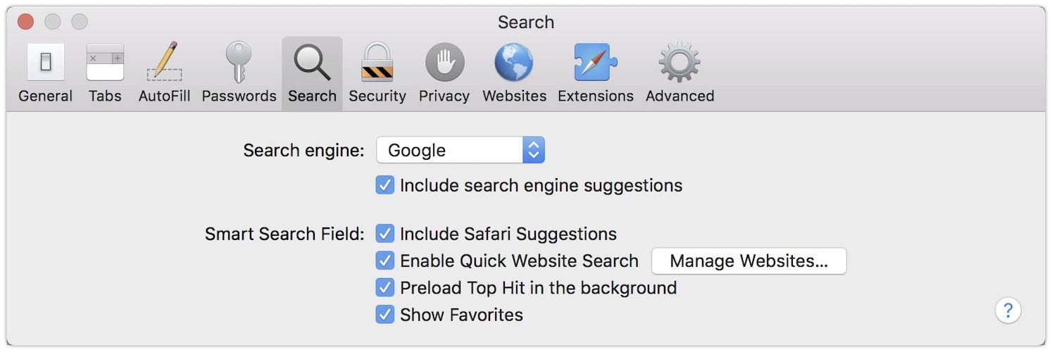 8. Change Your Default Search Engine 1