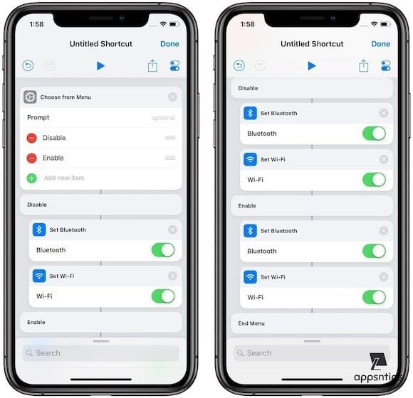 Building a Shortcut to Disable WiFi and Bluetooth 5