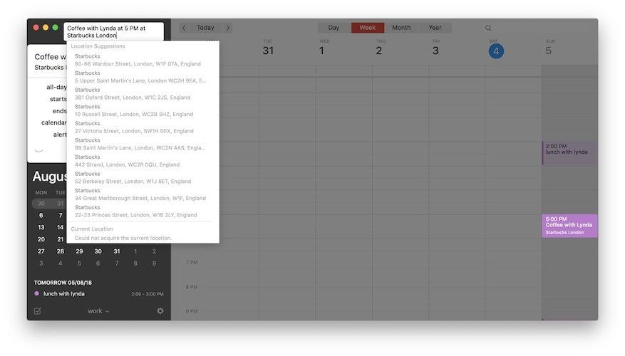 Creating Events and Reminders 2