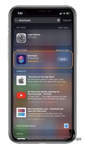 Install Shortcuts App in iOS 13 After Deleting It 1