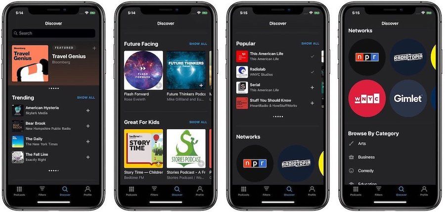 Pocket Casts Review: Discover Tab