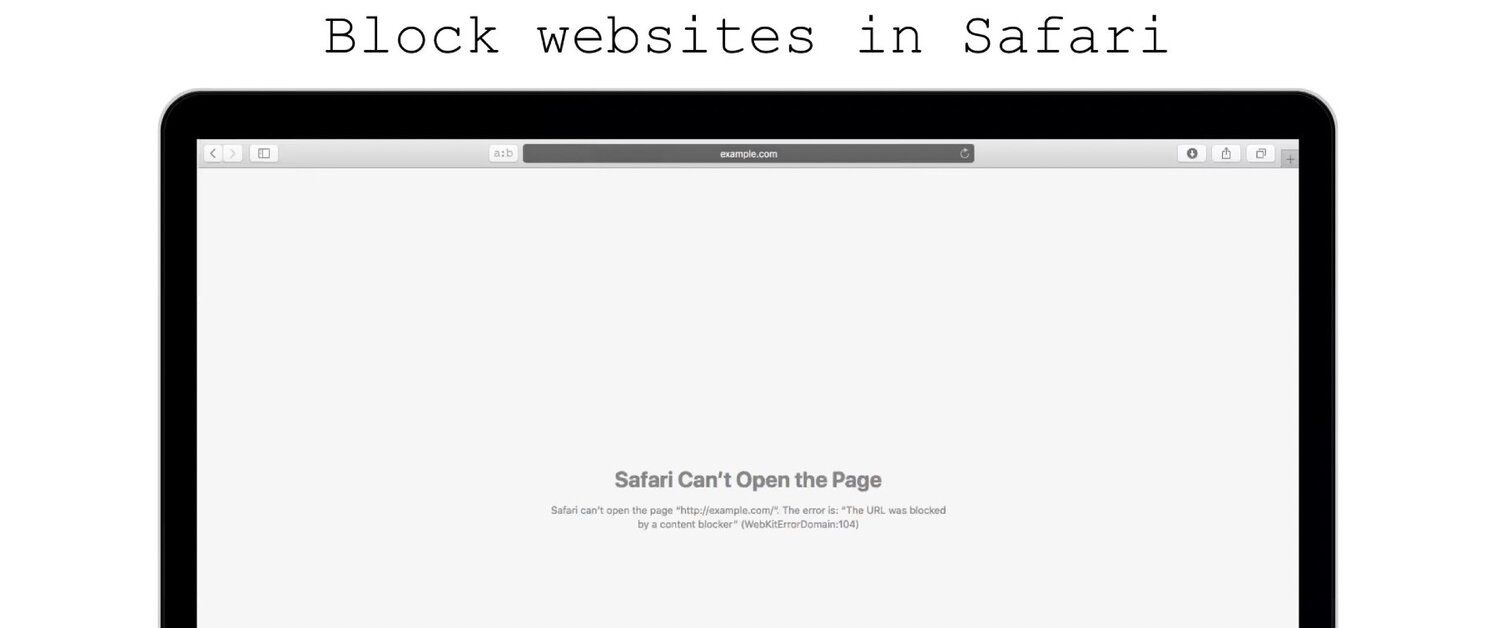 Safari Website Blocker extension
