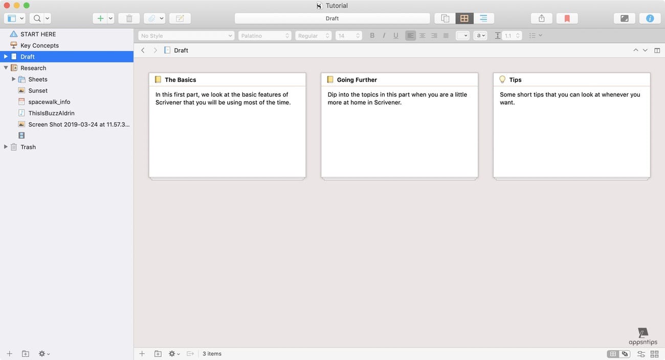 Scrivener Outline