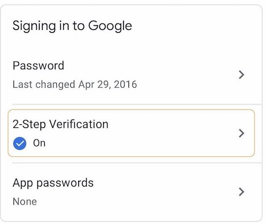 Steps for Enabling iPhone’s Built-in Security Key as 2FA on Google 1