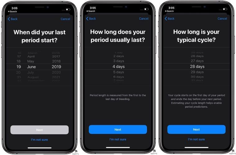 Steps to Set up Period Tracking in Apple Health in iOS 13 - 4