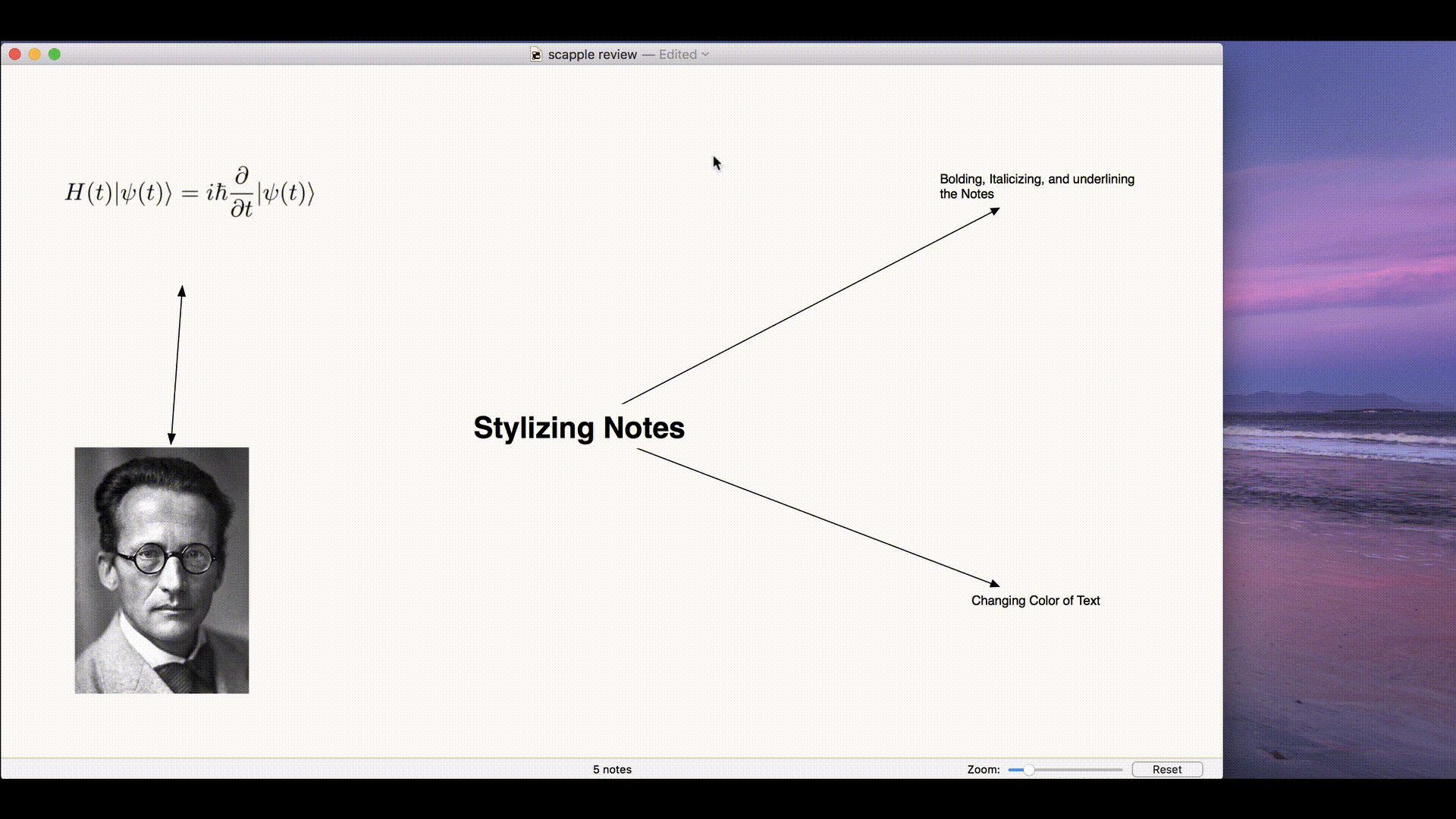 3. Stylizing Notes in Scapple 1
