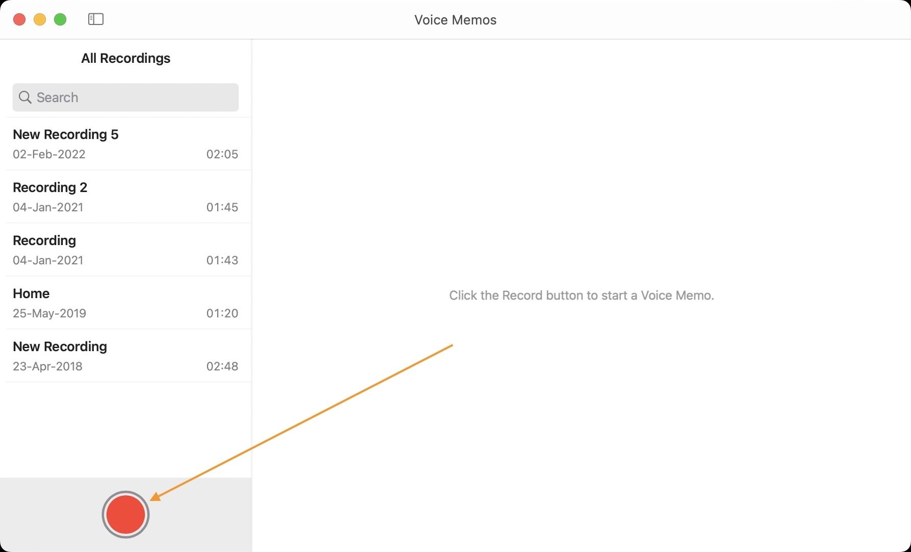 Voice Memos Audio Recording