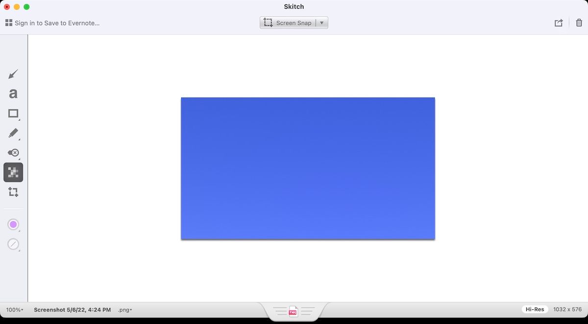 Skitch - interface