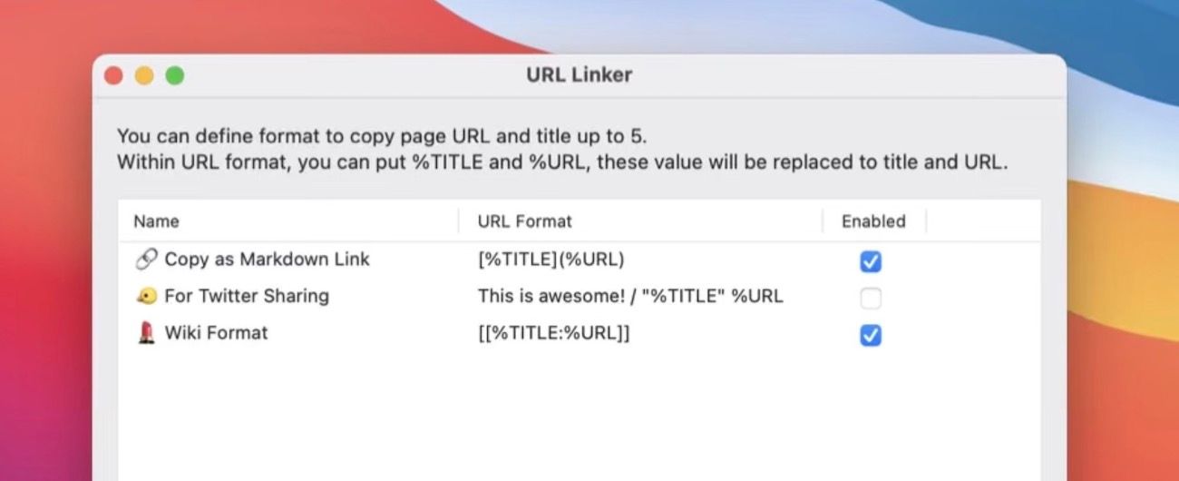 URL Linker for Safari
