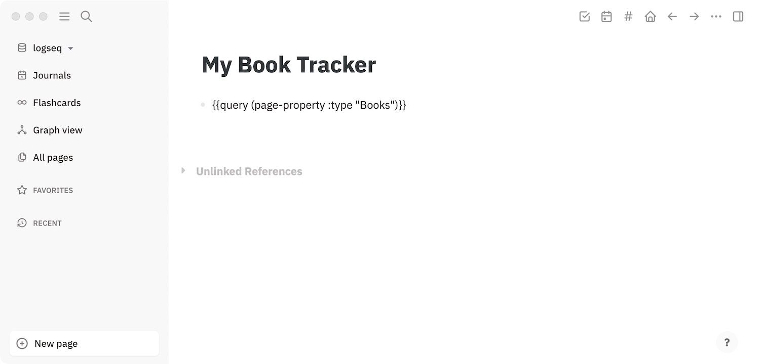 Use query to create a book tracker 2.1