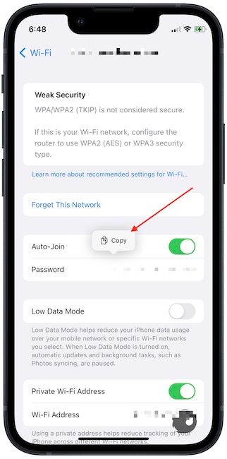View and share WiFi passwords in iOS 16 5