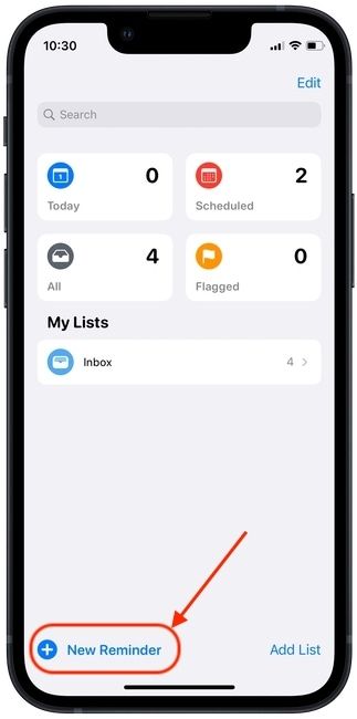 create message-based reminders on iPhone 1