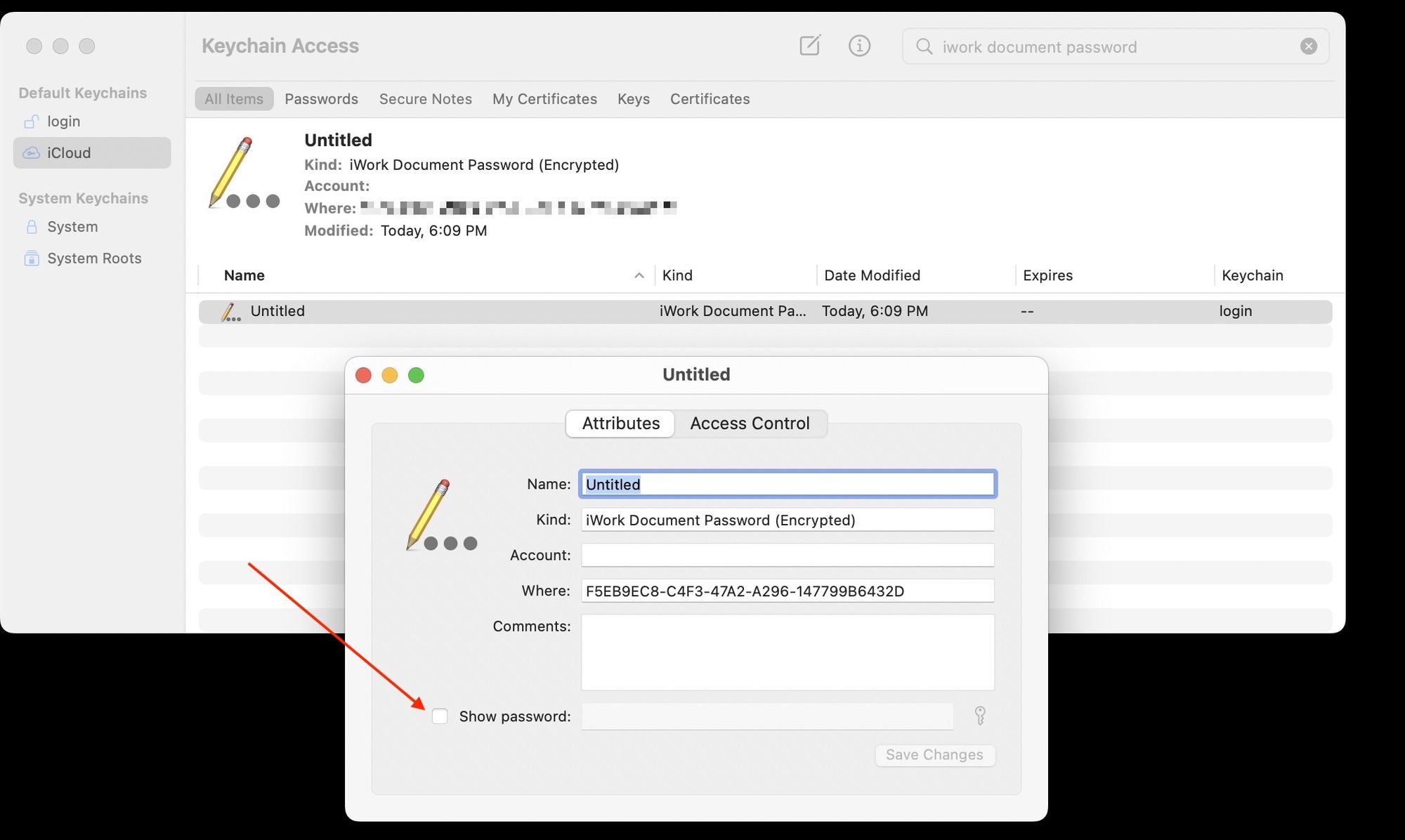 recover a forgotten pages document password 3