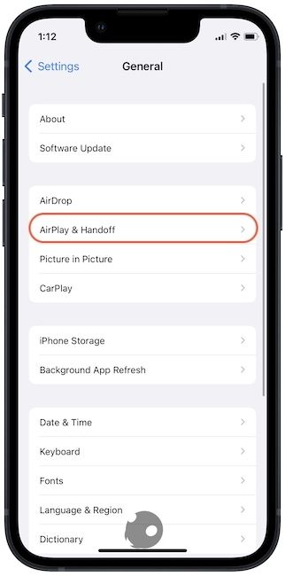 enable Handoff on iPhone in iOS 16 3