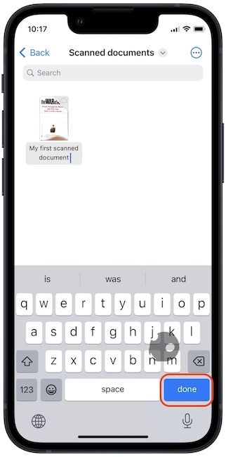 Scan documents on iPhone using Files app 8