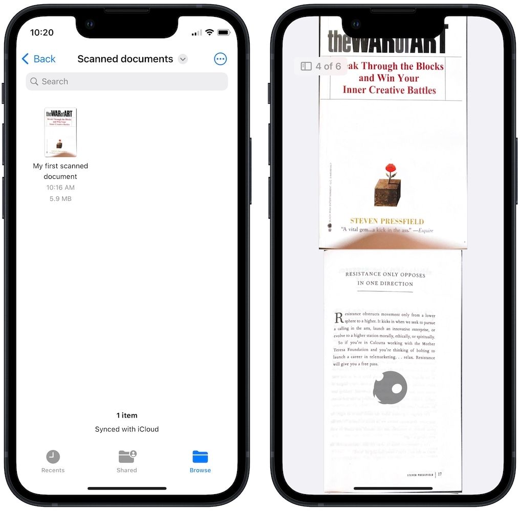 Scan documents on iPhone using Files app 9