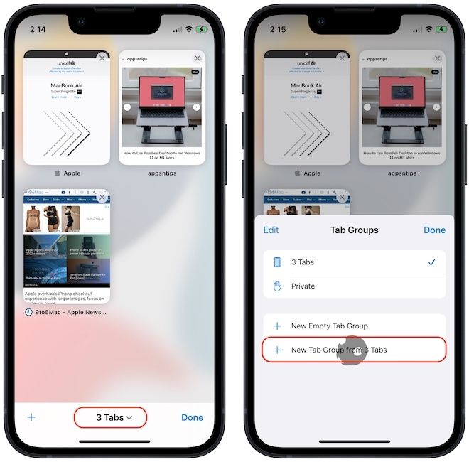 Create Safari Tab Groups on iPhone 3