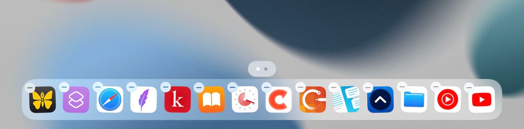 shortcut added to dock
