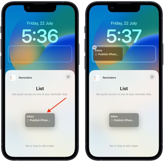 show upcoming reminders on iPhone lock screen 5