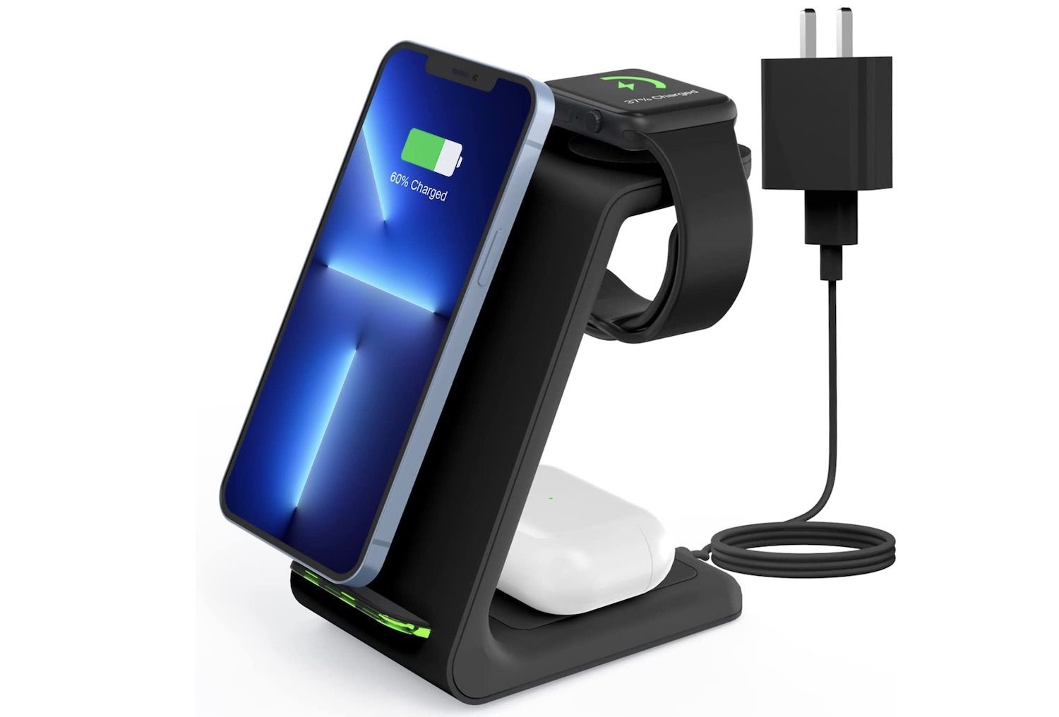 GEEKERA 3 in 1 Apple wireless charger dock station