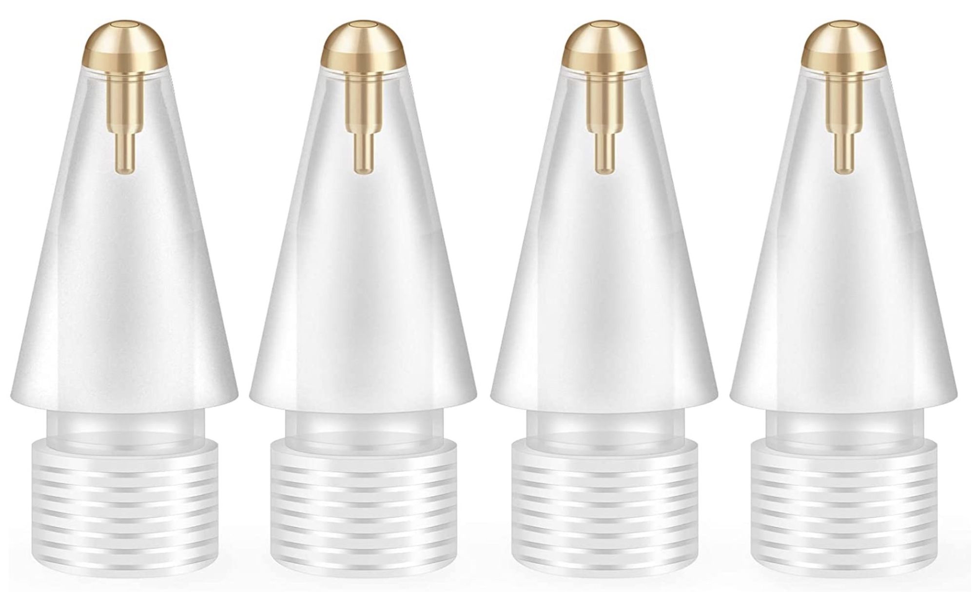 4. MEKO transparent pen replacement nibs for Apple Pencil 1 and 2