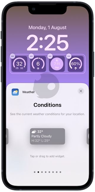 8. Weather widget