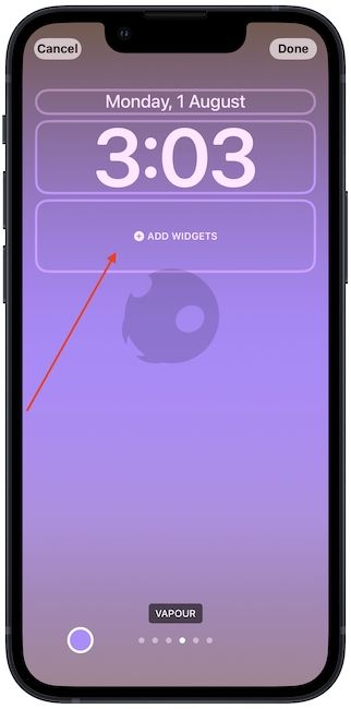 add widget to iPhone Lock Screen 3