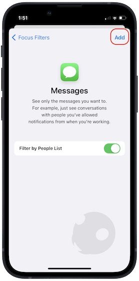 Hide messages on iPhone 10