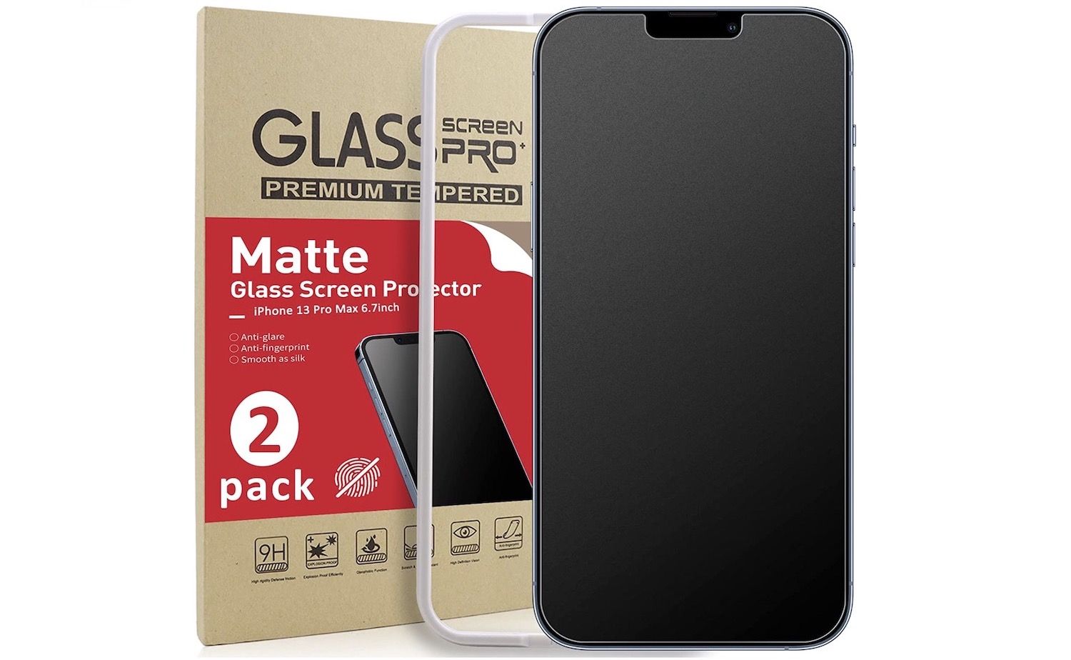 Ambison matte glass screen protector for iPhone 14 Plus