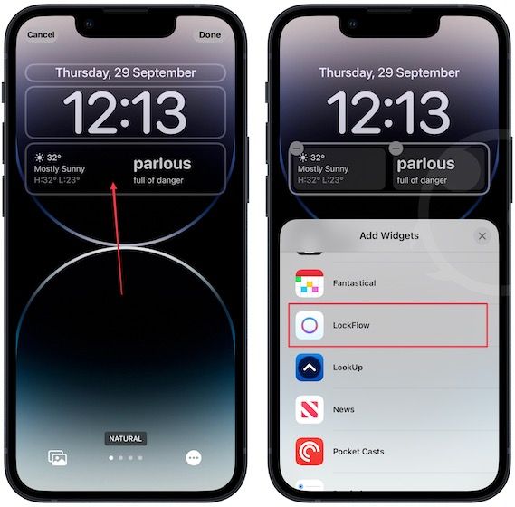 Add and run shortcuts from your iPhone Lock Screen 3
