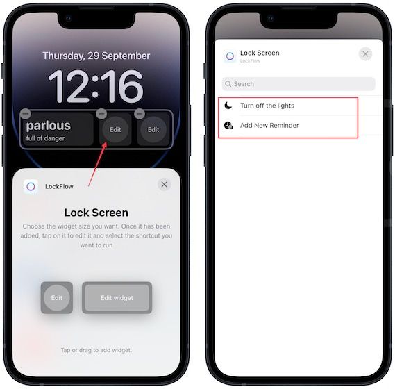 Add and run shortcuts from your iPhone Lock Screen 5