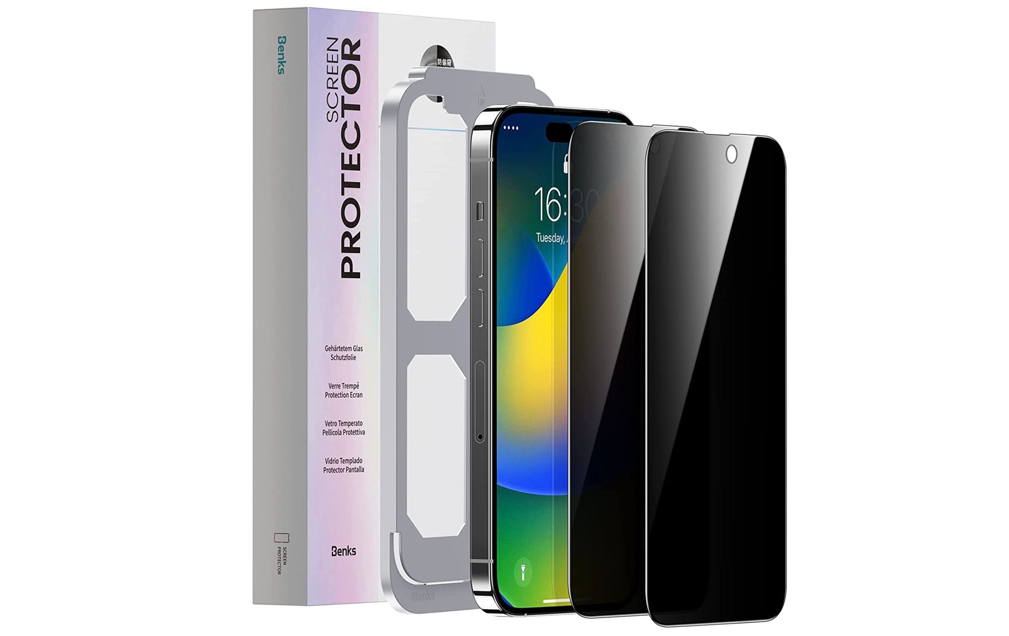BENKS privacy screen protector for iPhone 14 Pro