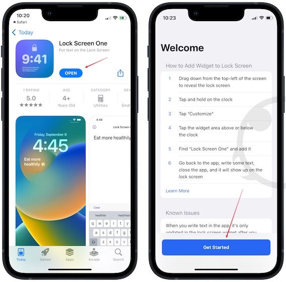Display a custom message on the iPhone lock screen 2
