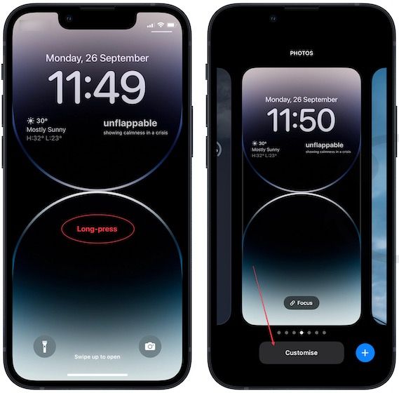 Display a custom message on the iPhone lock screen 6