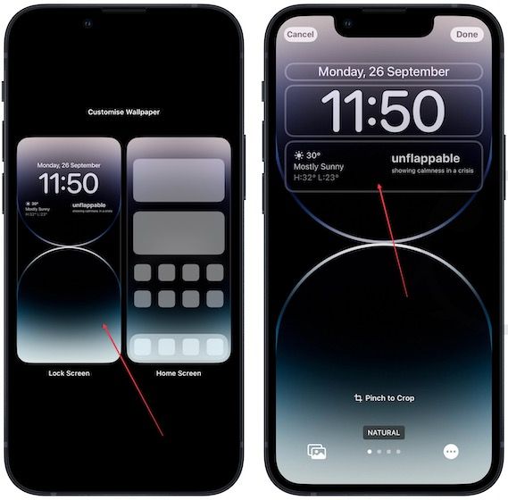 Display a custom message on the iPhone lock screen 7