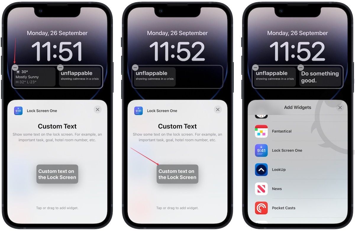 Display a custom message on the iPhone lock screen 9