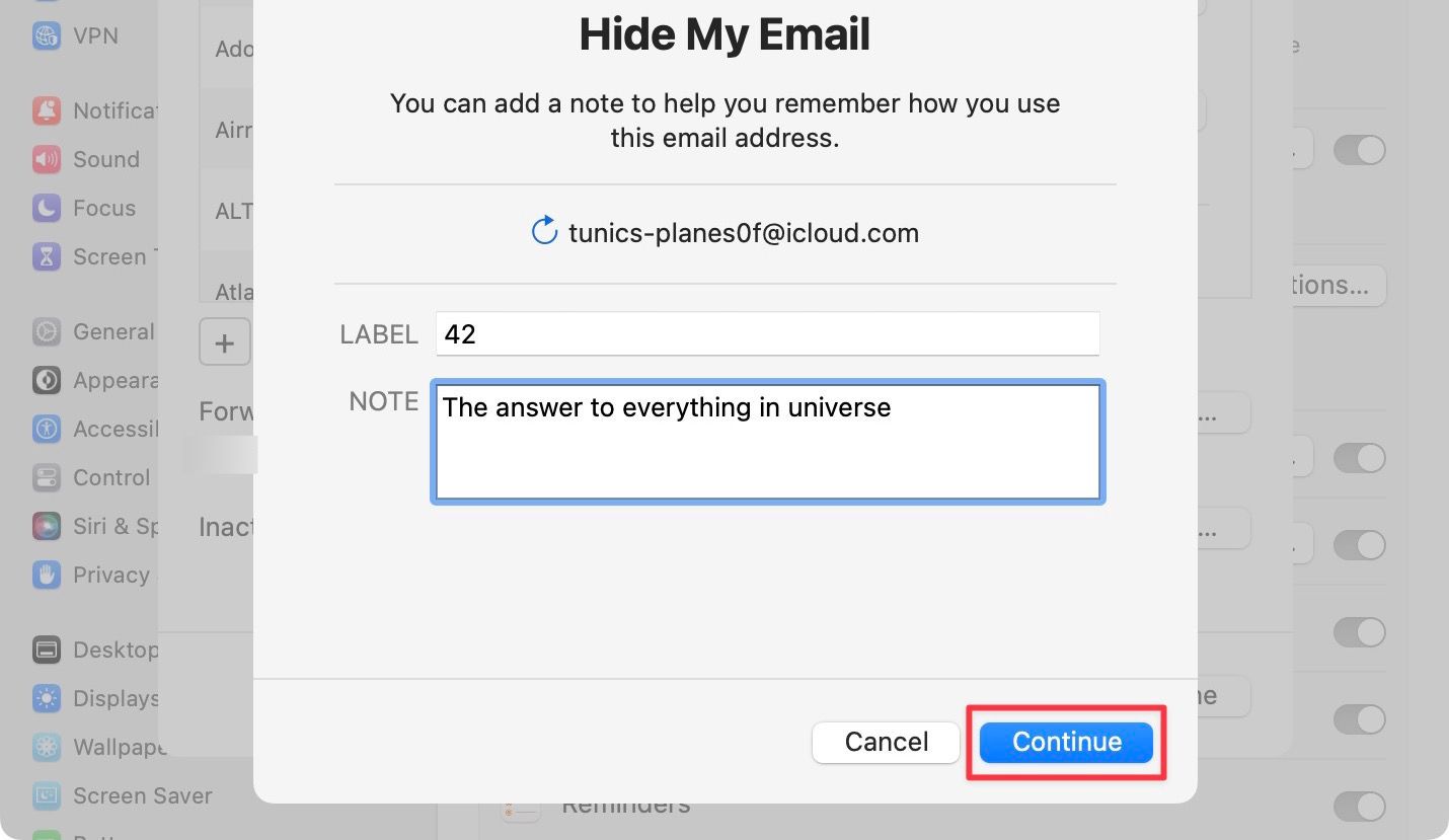 Generate temporary email ID on Mac 5