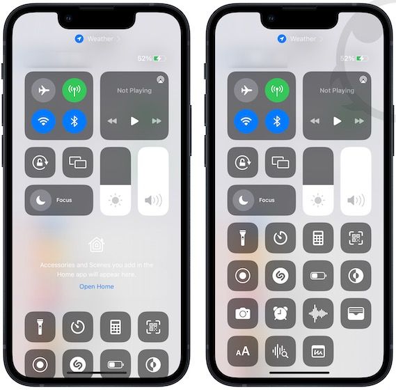 Remove Home Controls from Control Center using the Settings app 3