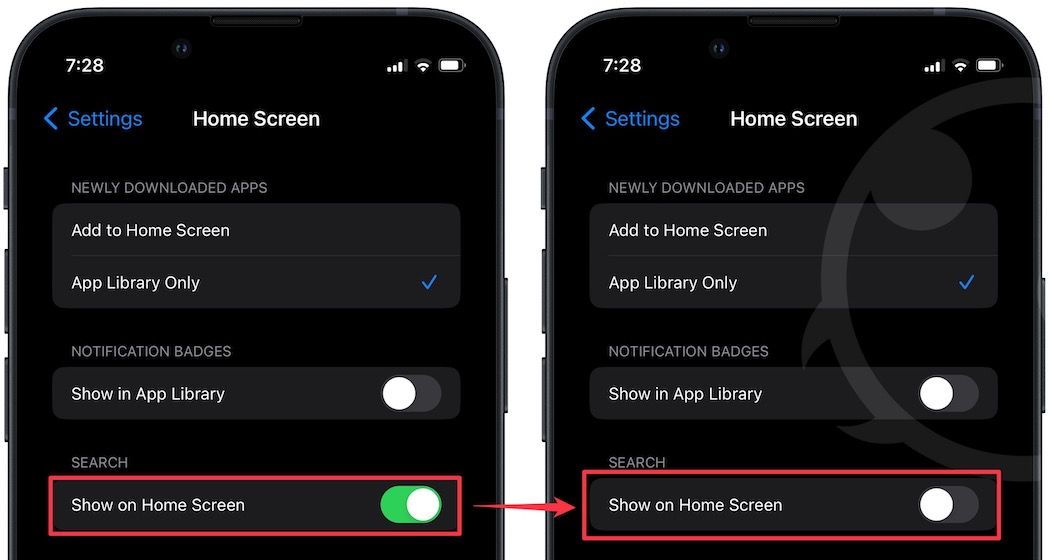 Remove the Home Screen search button 3