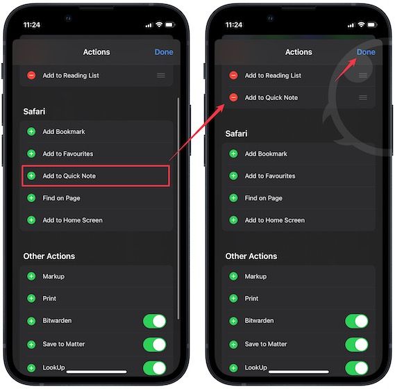 use Quick note using the Share Sheet 3