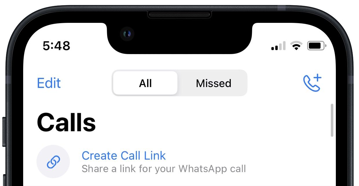 Create and share WhatsApp call links on iPhone 2