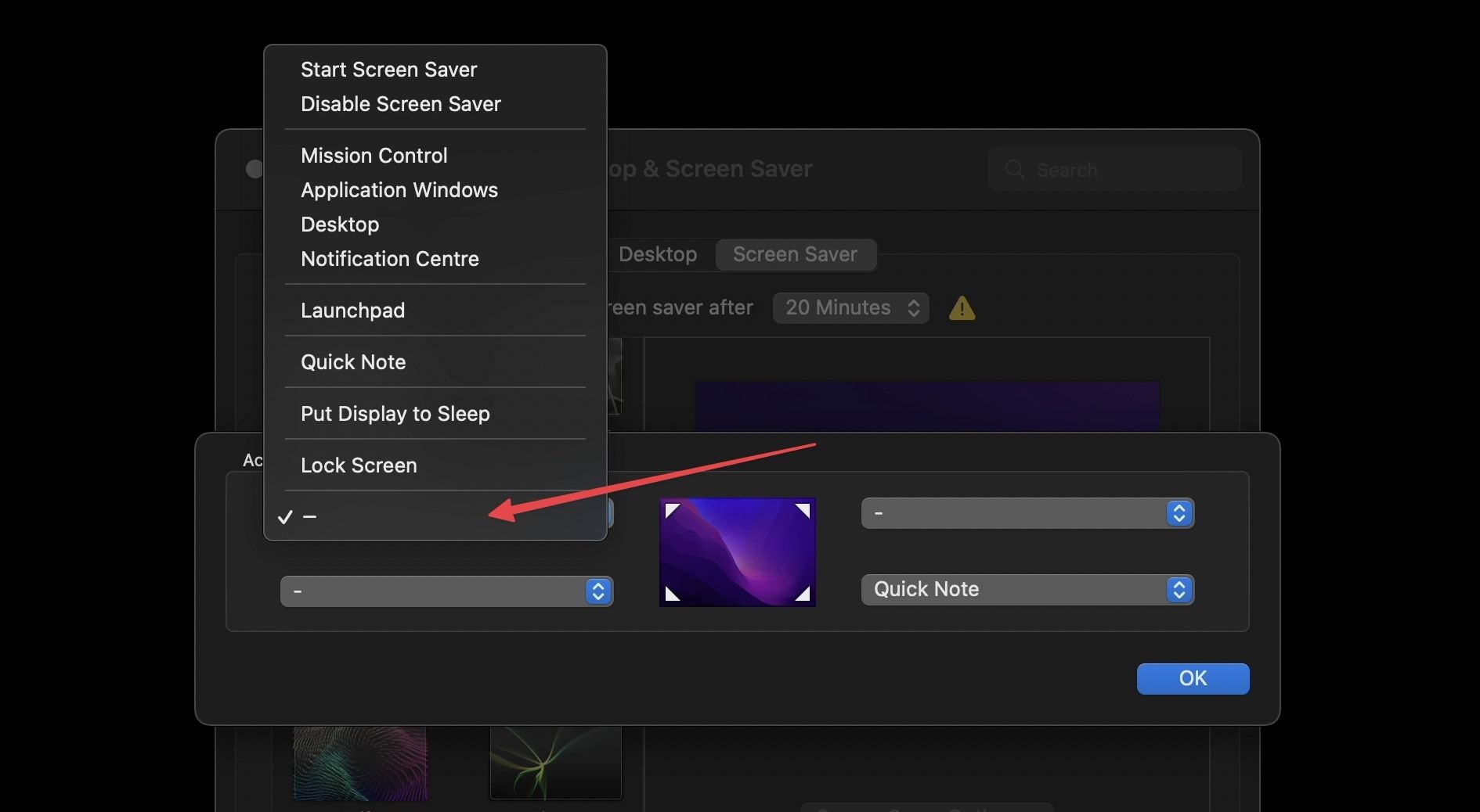 Disable or Enable Hot Corners in macOS Big Sur and below 5
