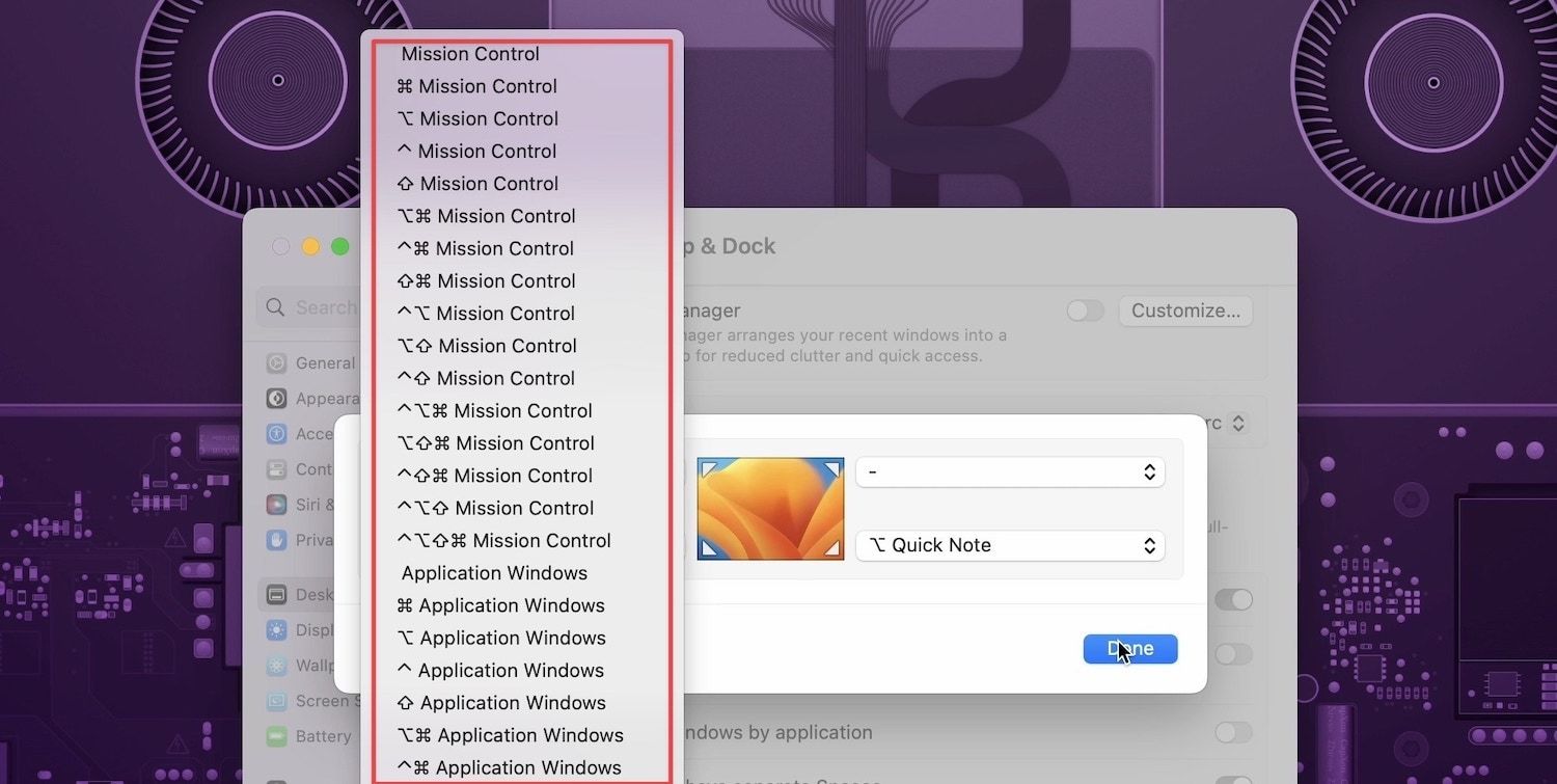 Enable or disable Hot Corners in macOS Ventura 5