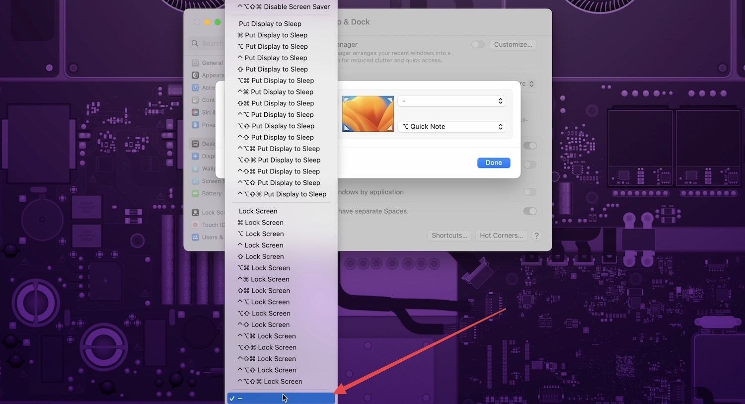Enable or disable Hot Corners in macOS Ventura 6