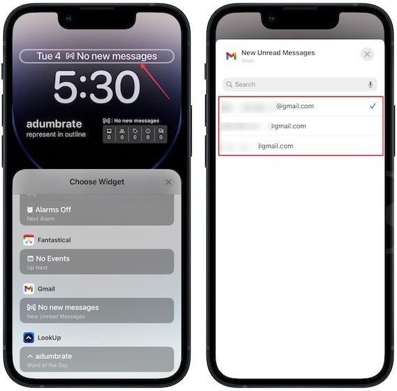 add hidden gmail widget to iPhone lock screen 4